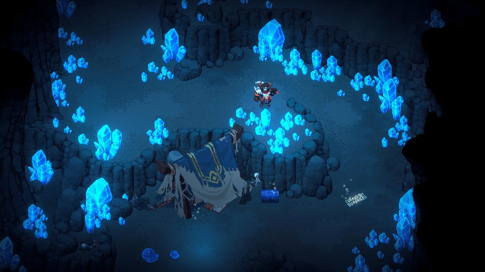 Dimraeth's blue crystal cave artwork